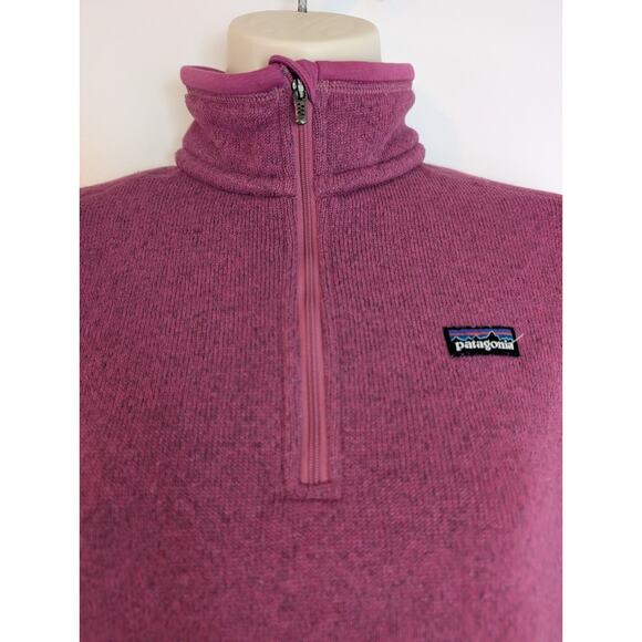 Patagonia Womens Better Sweater 1/4 Zip Pullover Jacket Magenta Sz XS - Picture 3 of 7